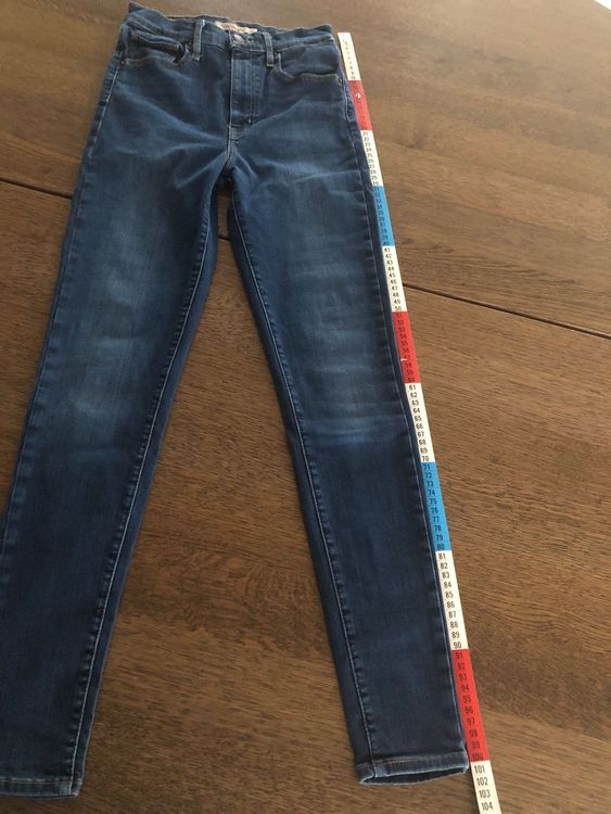 LEVIS Mile High Super Skinny Jeans W27 L30 Dark Blue 8