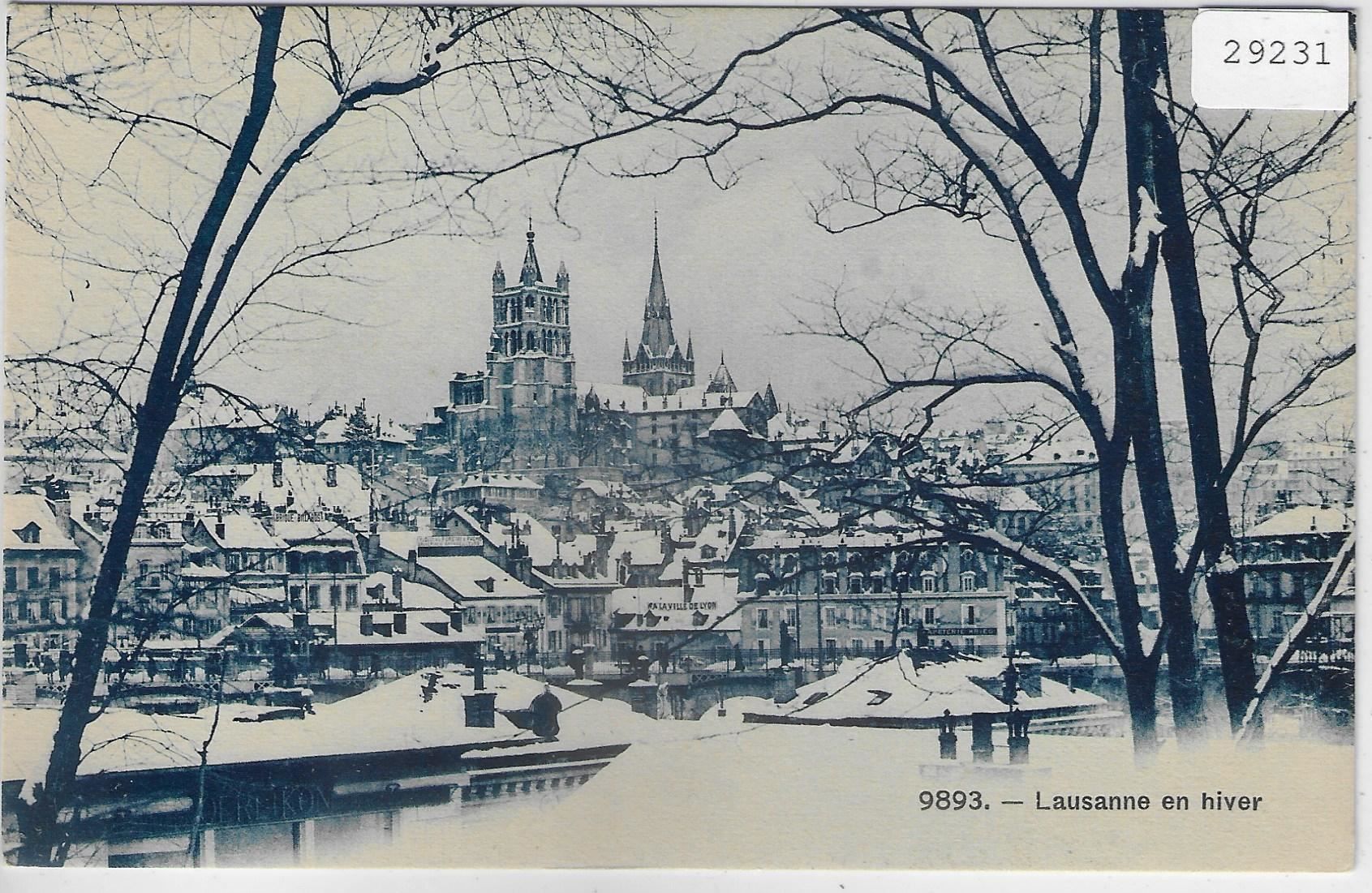 Ansichtskarten: Lausanne en hiver – Gebraucht aus Ettingen von Kartenplanet