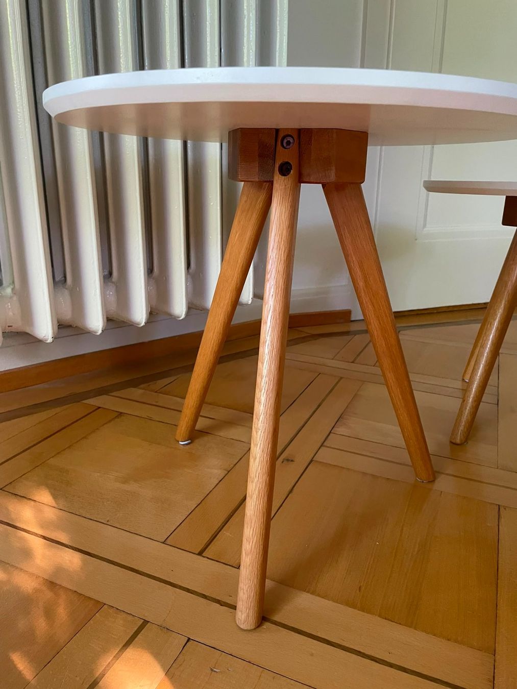 Interio Tavoli: Interio Set 3 Couchtische weiss/Holz – Usato da Zürich venduto da voyageca 1