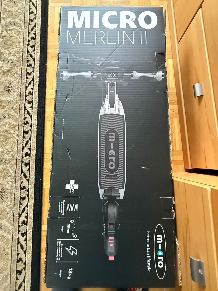 Micro Kickboard: Micro Mobility E-Scooter Merlin II – Nuovo e nell'imballaggio originale da Ipsach venduto da Be44