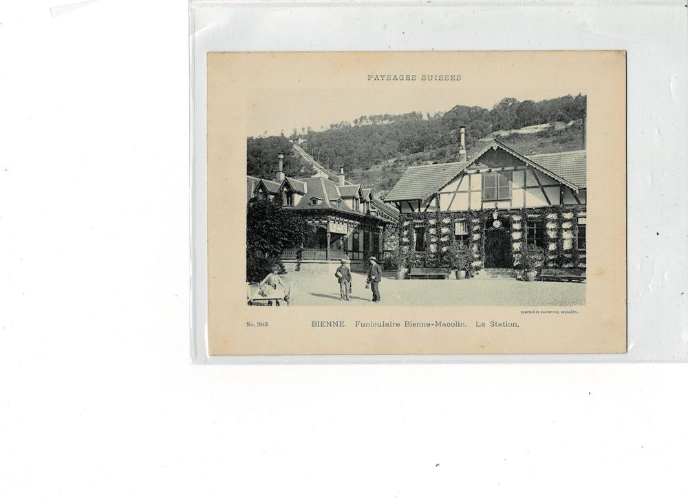 Nr.2043 BIENNE Funiculaire BienneMacolin La Station ca 1900 Kaufen