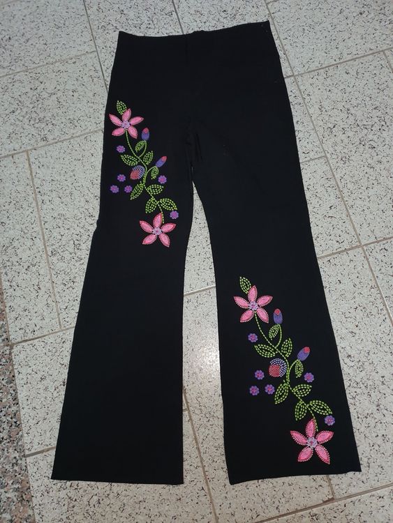 Fleur Noir Pants