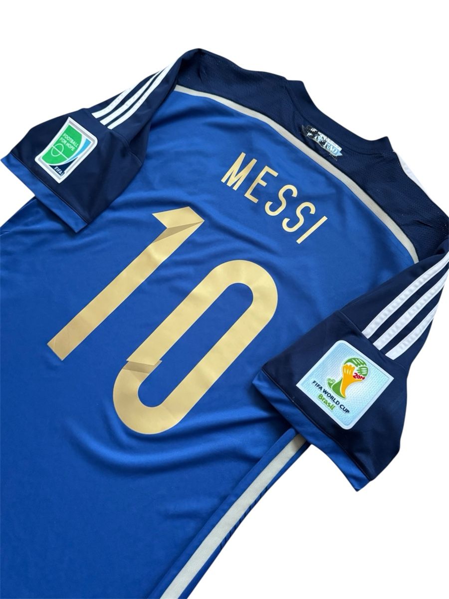 Adidas Canottiere & Pantaloni: Original Argentinien Finaltrikot WM 2014 Gr. L Messi – Usato da Homburg venduto da swiss_vintage 3