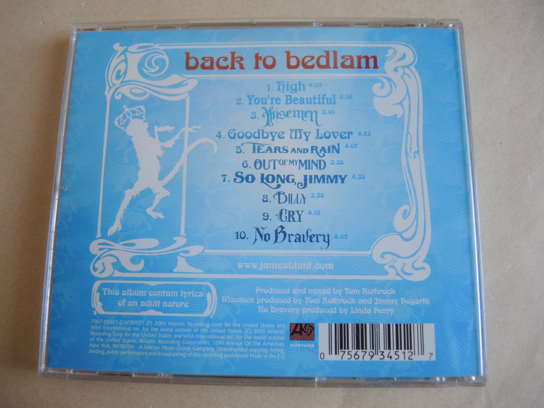 CD: James Blunt - Back to Bedlam CD – Usato da Rorschach venduto da maeck8 2