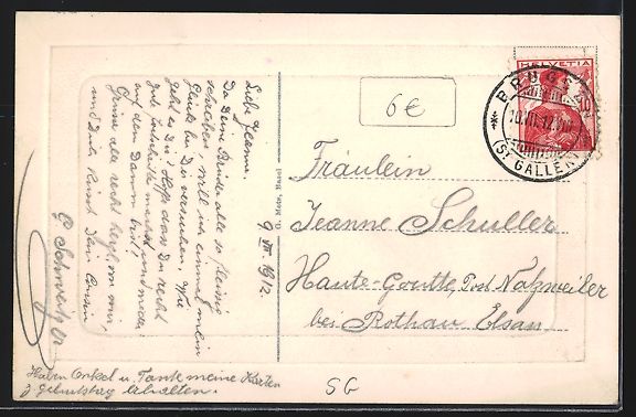 Cartoline postali: Bruggen, Sitterviadukt mit Eisenbahn, ge – Usato da Berlin venduto da bartko-reher 1