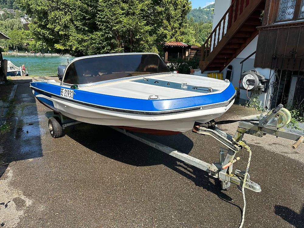 Motorboot mit 8ps Motor zu verkaufen (Gebraucht) in Höfen b. Thun für ...