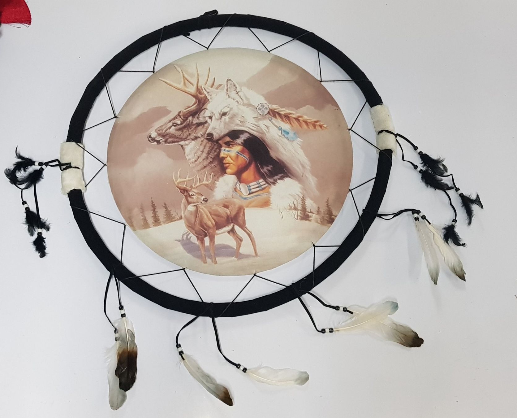 Tutte le decorazioni: Traumfänger Hirsch 60 cm Durchmesser – Nuovo (secondo la descrizione) da Figino venduto da mayam63