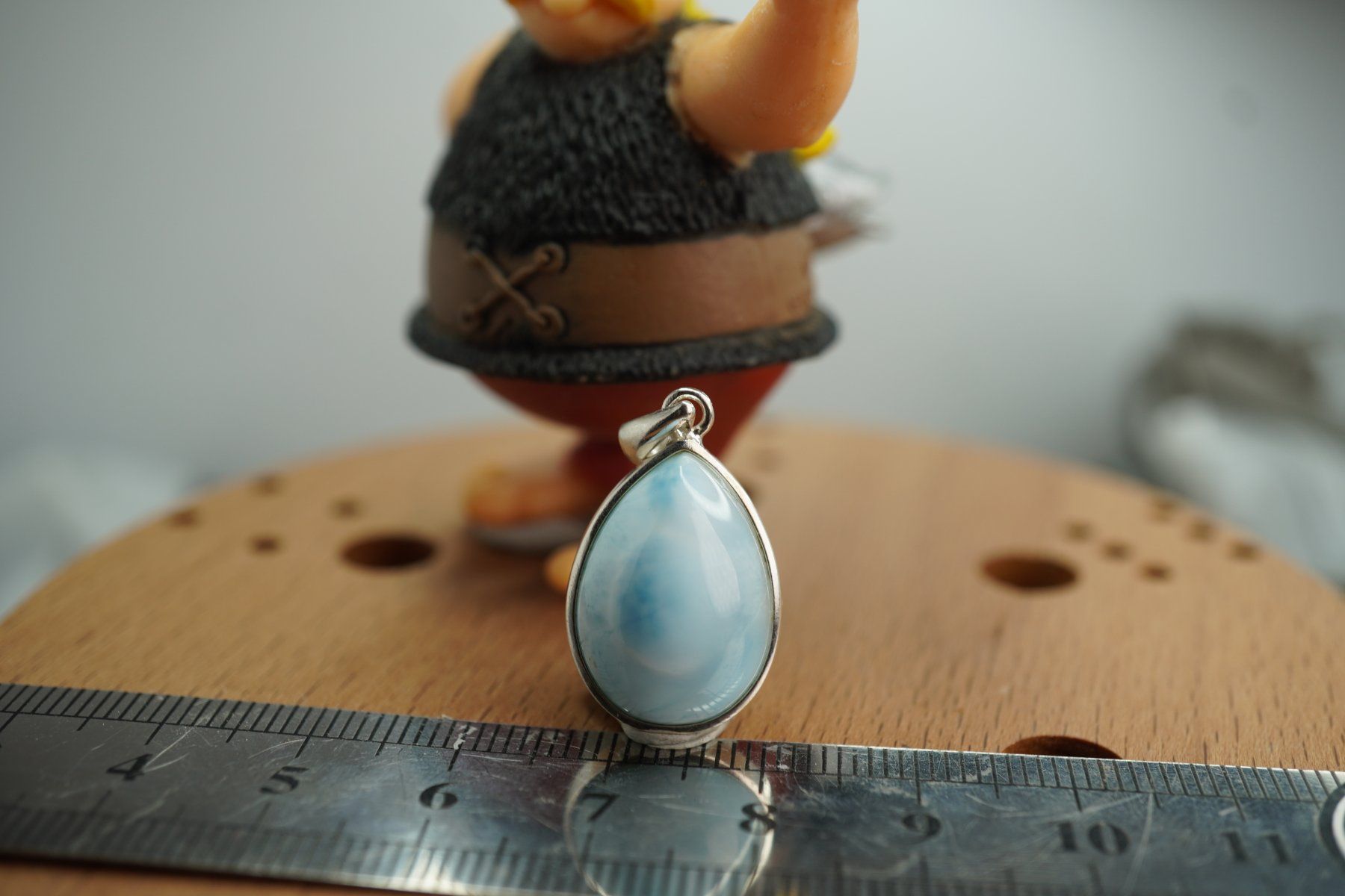 Minerali & Pietre curative: Larimar  925 Silber  22/16mm   Anhänger  "TOPSTONE" – Nuovo e nell'imballaggio originale da Eschenbach SG venduto da topstone 1