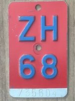 ZH 68 - VELONUMMER - FAHRRADSCHILD - PLAQUE DE VELO - ZH 68