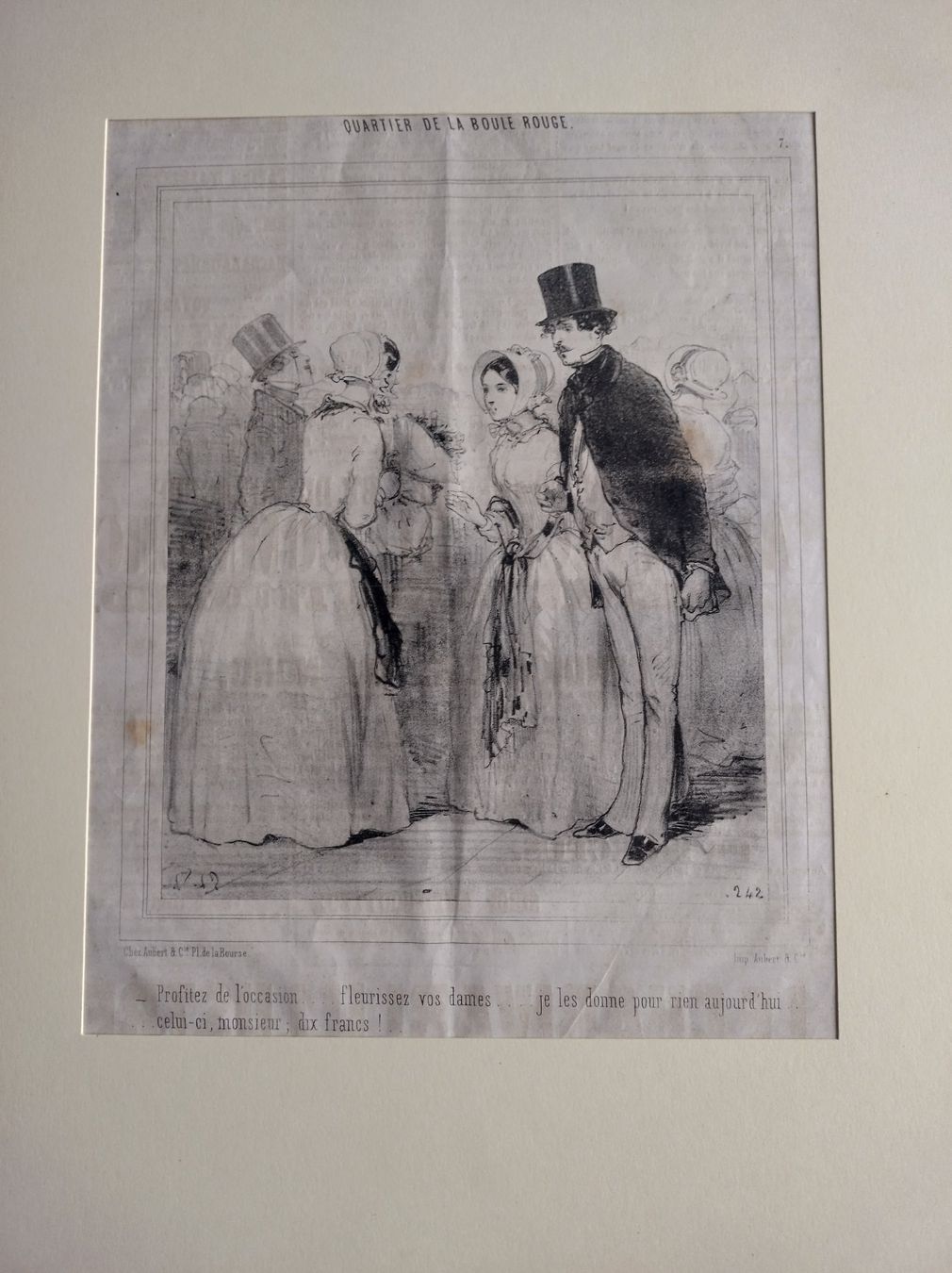 Grafiken & Lithographien: DRUCKGRAFIK LE CHARIVARI 1847 – Gebraucht aus Oberwil BL von Fgquerschleeger