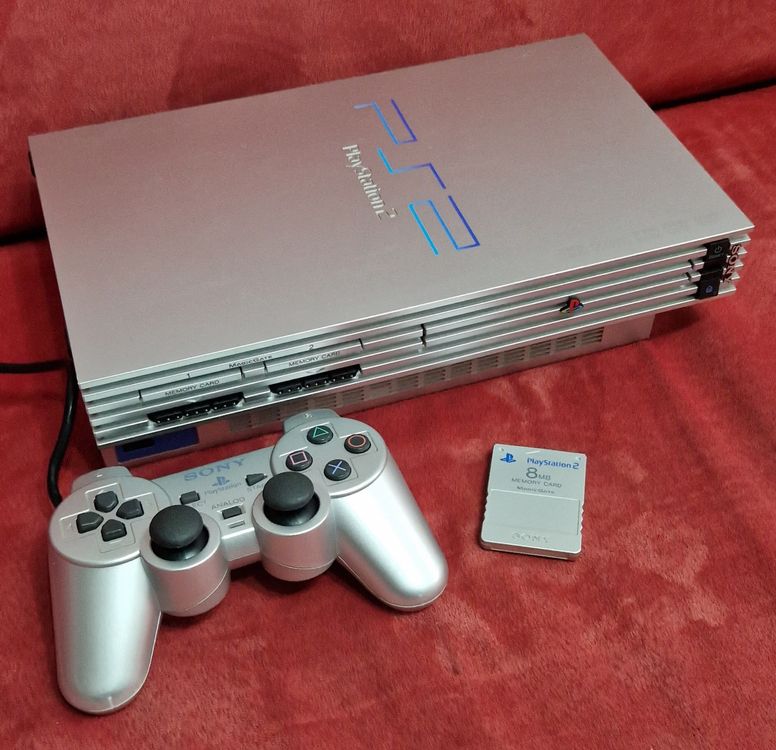 playstation 2 silver