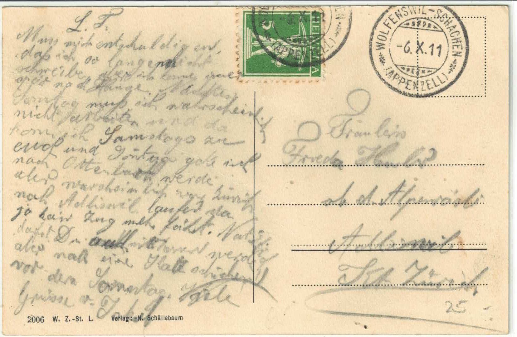 Cartoline postali: Gossau - Hauptstrasse - animee – Usato da Ettingen venduto da Kartenplanet 1