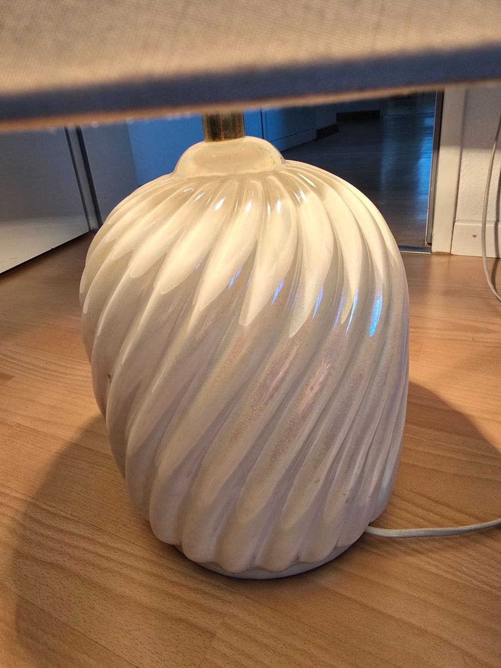 Lampade: Lampe Keramik weiss gedreht – Usato da Matzingen venduto da Lilo1407 2