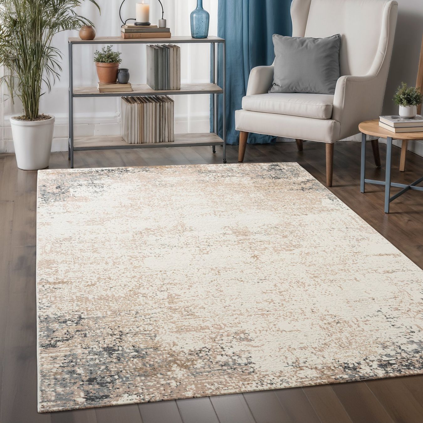 Tappeti: Moderner Teppich, abstraktes Muster, grau, 160x220cm – Nuovo e nell'imballaggio originale da Reinach AG venduto da carpethouse 4
