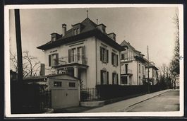 Foto-AK Bern-Obstberg, Strassenpartie mi