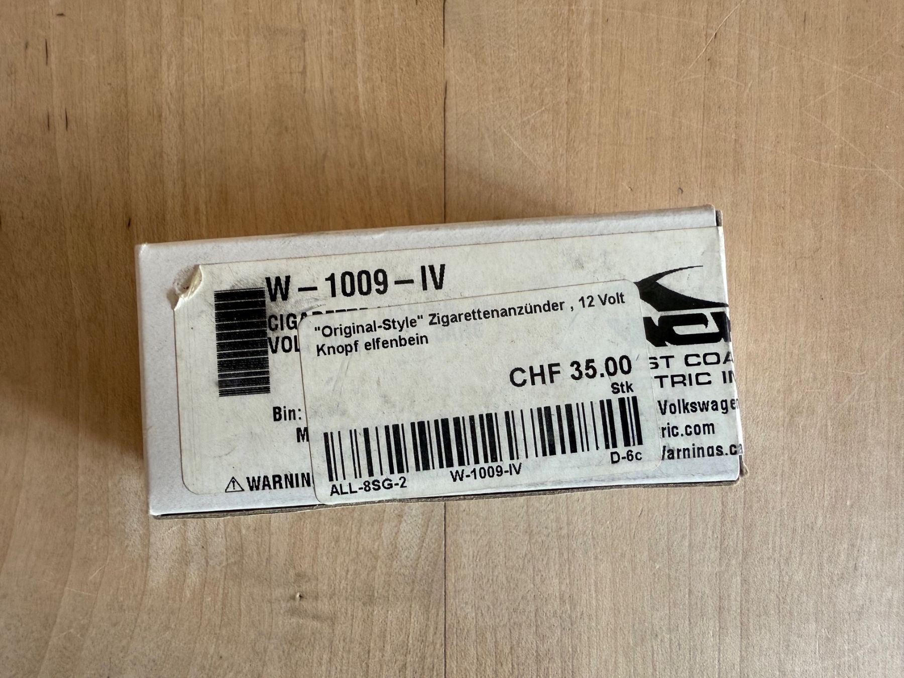 Tutti i ricambio: Zigarettenanzünder – Nuovo e nell'imballaggio originale da Basel venduto da steegg