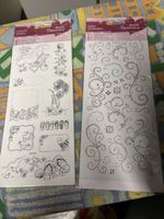 Papermania Sticker Set bemalbar und Glitzer neu