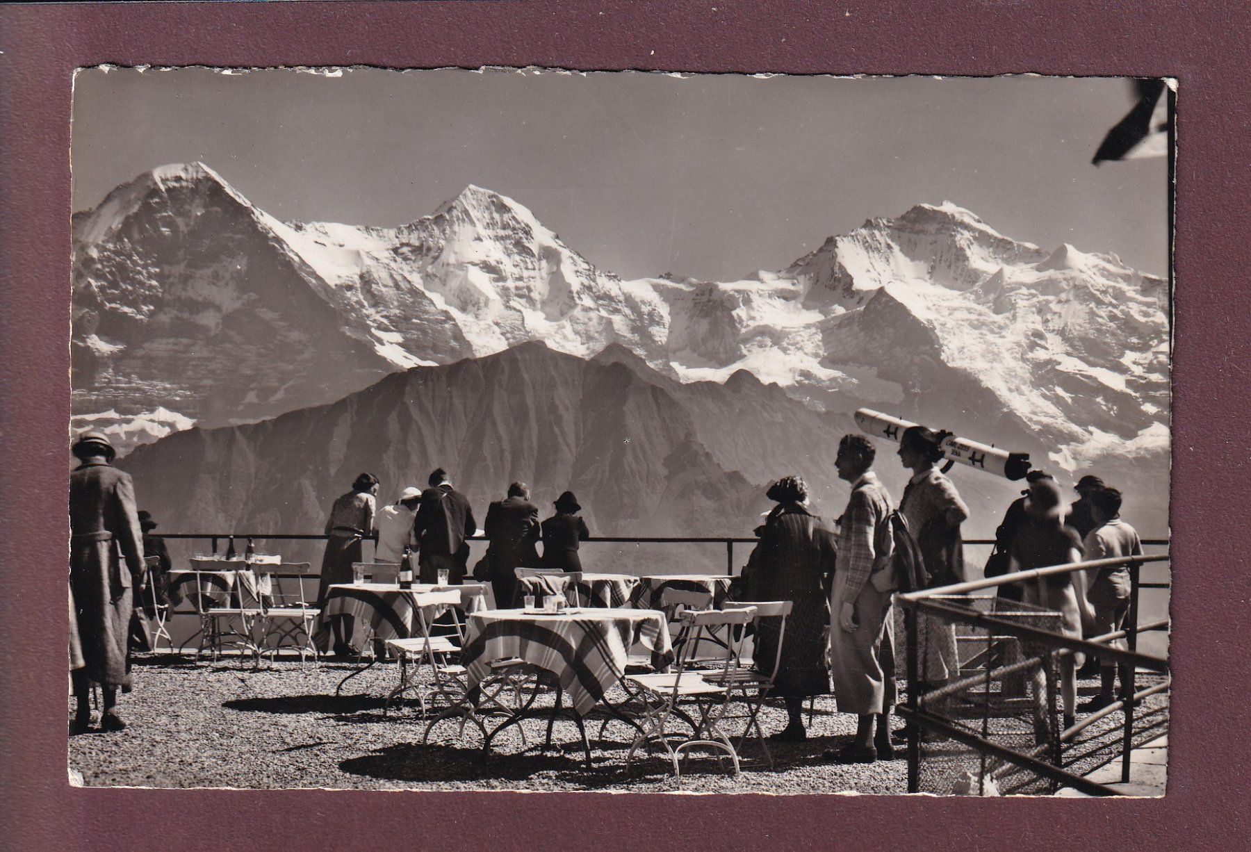 Cartoline postali: SCHYNIGE PLATTE - Leute - 1952 – Usato da Pully venduto da nicecards