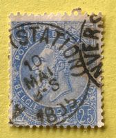 Briefmarken aus Belgien König Leopold II. gestempelt 