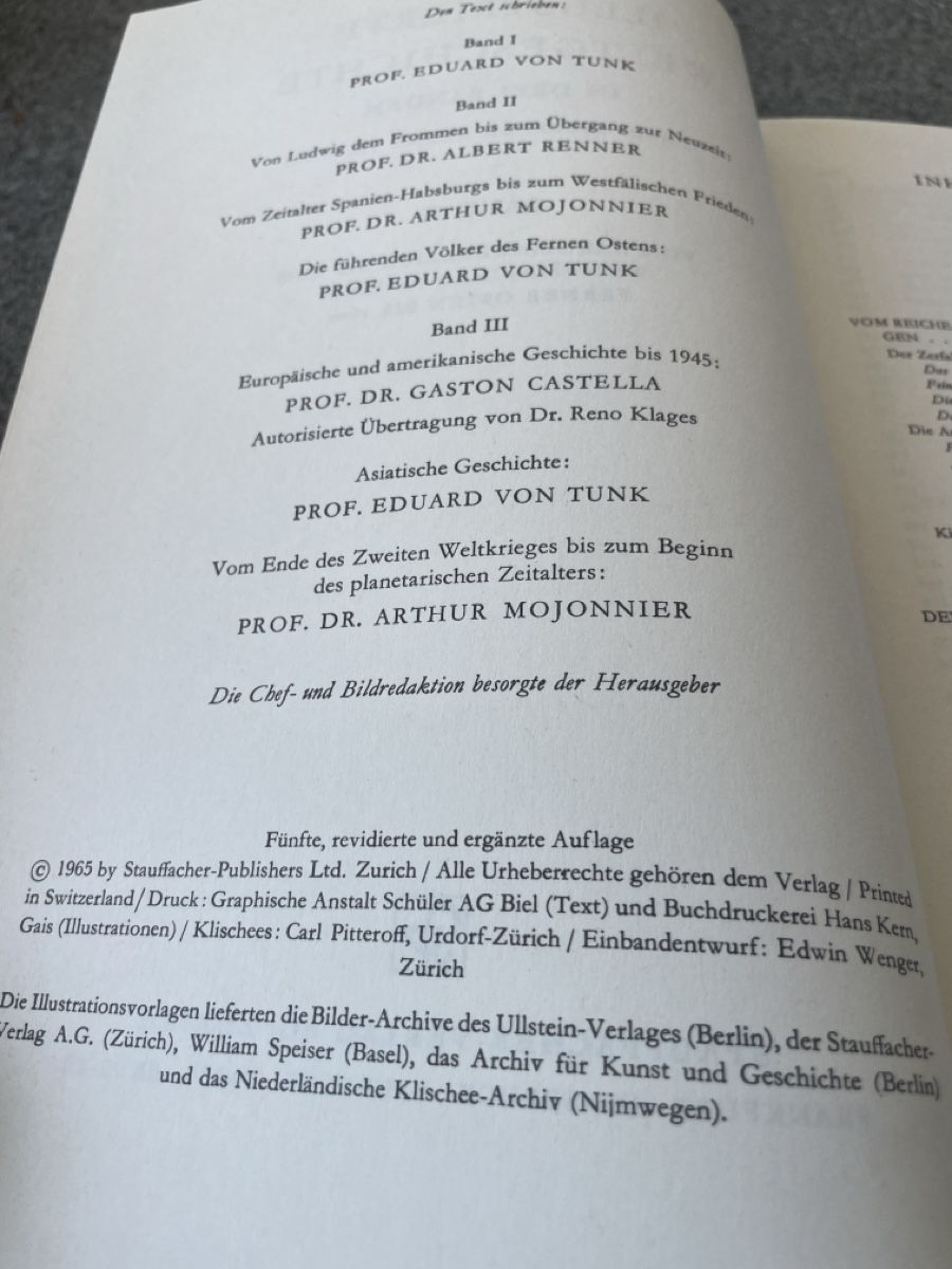 Bücher: Illustrierte Weltgeschichte Band II 1965 – Gebraucht aus Winterthur von cheerio97 4