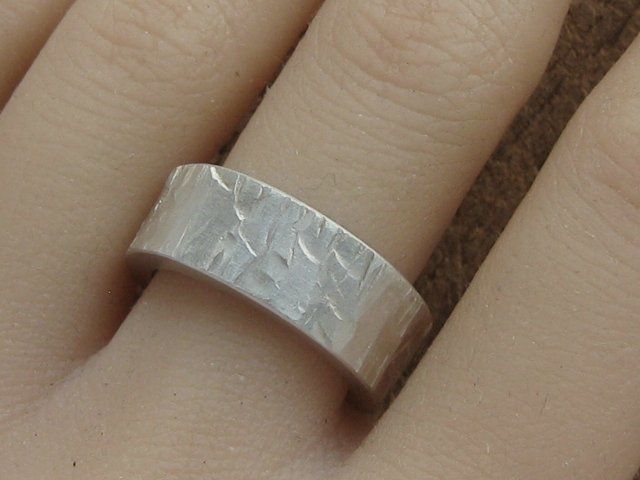 Anelli: breiter UNIKAT Ring Silber 999 Hammerschlag / Gr. 55 – Nuovo (secondo la descrizione) da Ermatingen venduto da Decovin 3