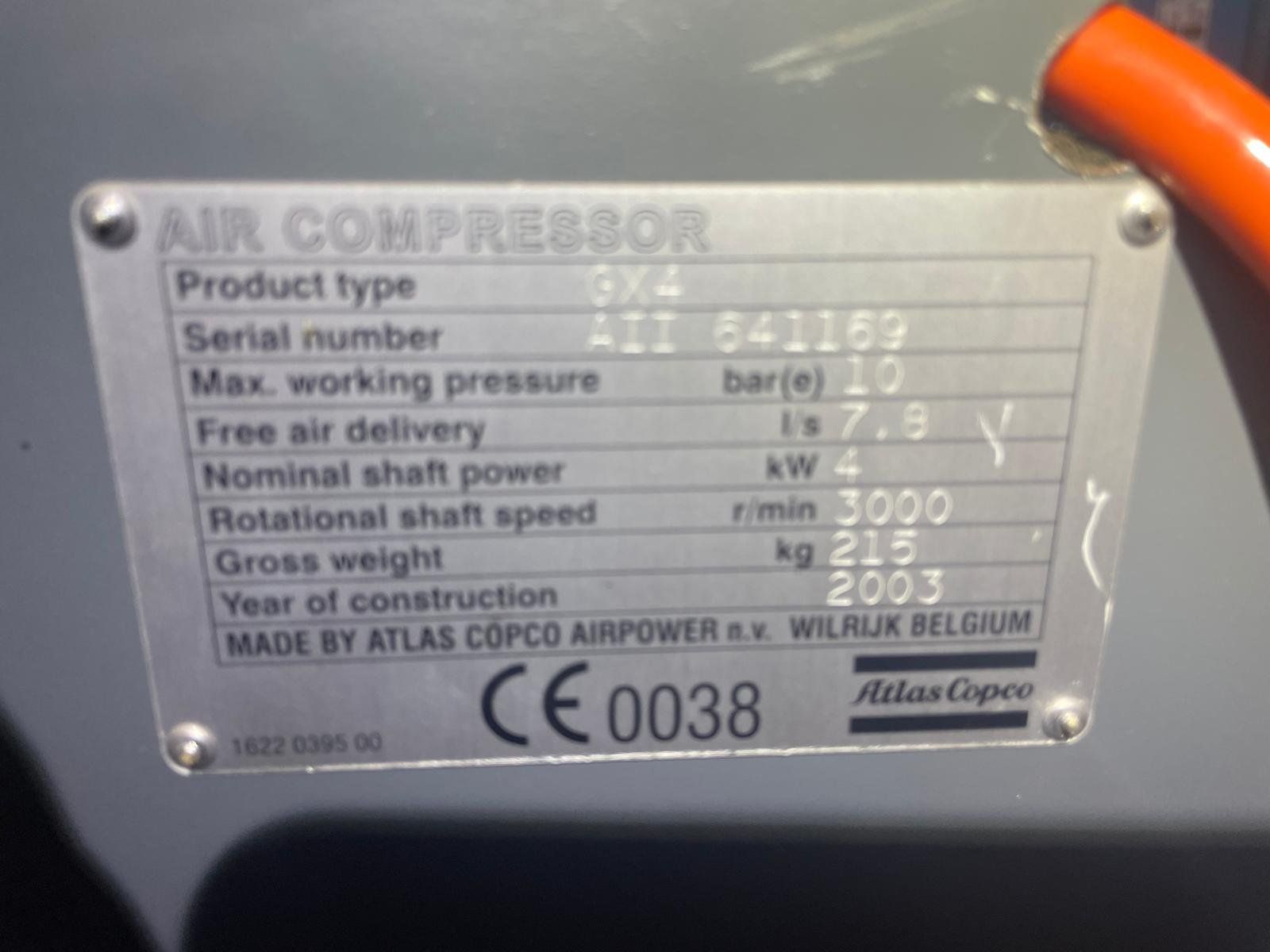 Atlas Copco Compresseurs: Atlas Copco Kompressor mit Kältetrockner – D'occasion à Guggisberg par Paedu0 1