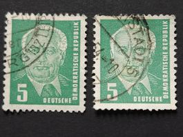 DDR Pieck Mi-Nr. 332 Z b Xl - b Xll Geprüft 45 Fr