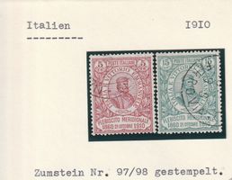 Italien - 1910-Serie gestempelt