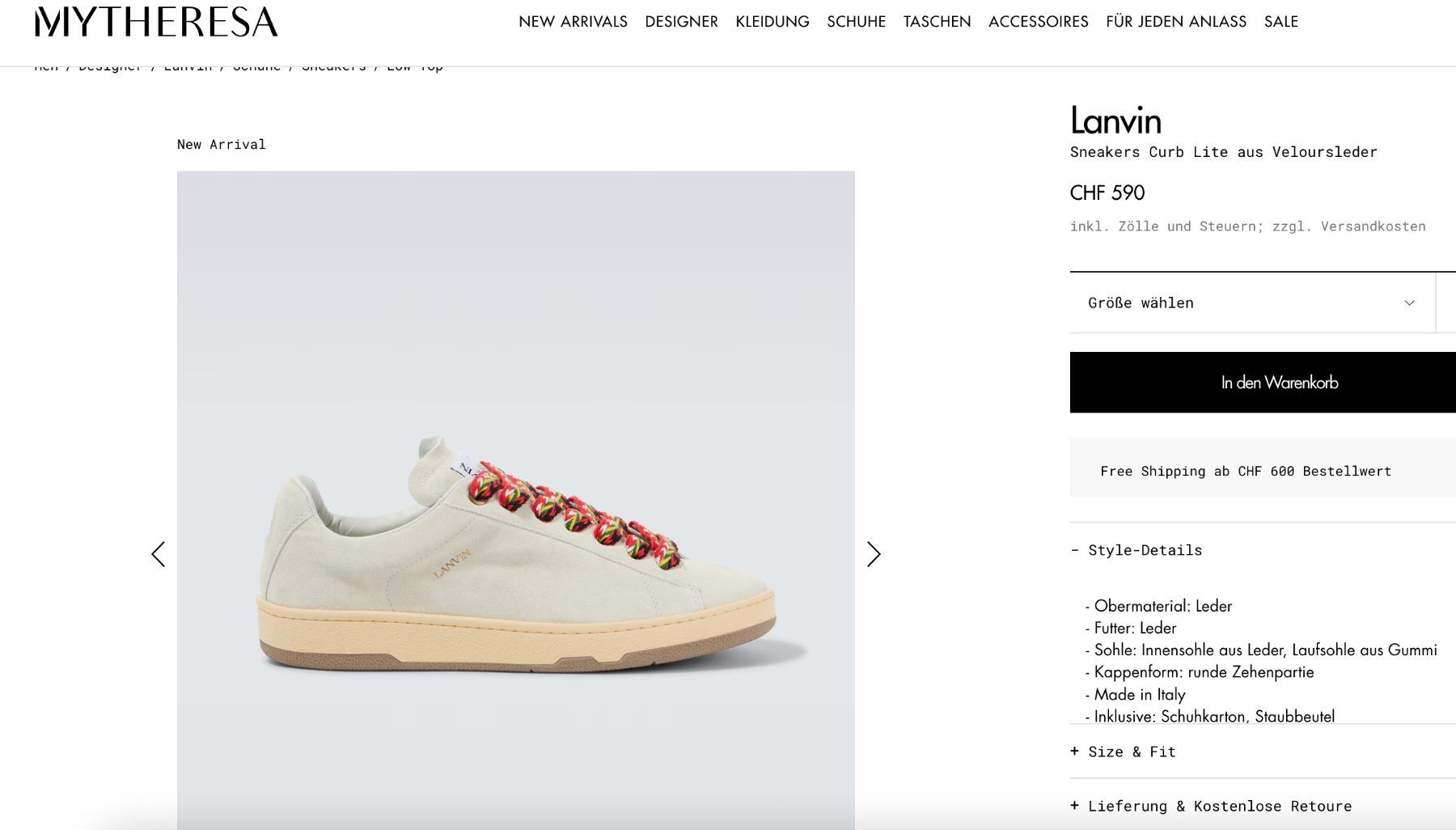Lanvin Damenschuhe: New CHF 590 Lanvin suede sneakers - 38 – Neu und originalverpackt aus St-Sulpice VD von juhdu 1