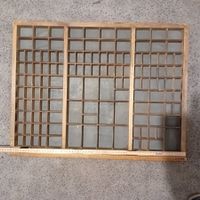 Antiker Setzkasten, Holz, viel Platz, vintage Charme 60x51cm
