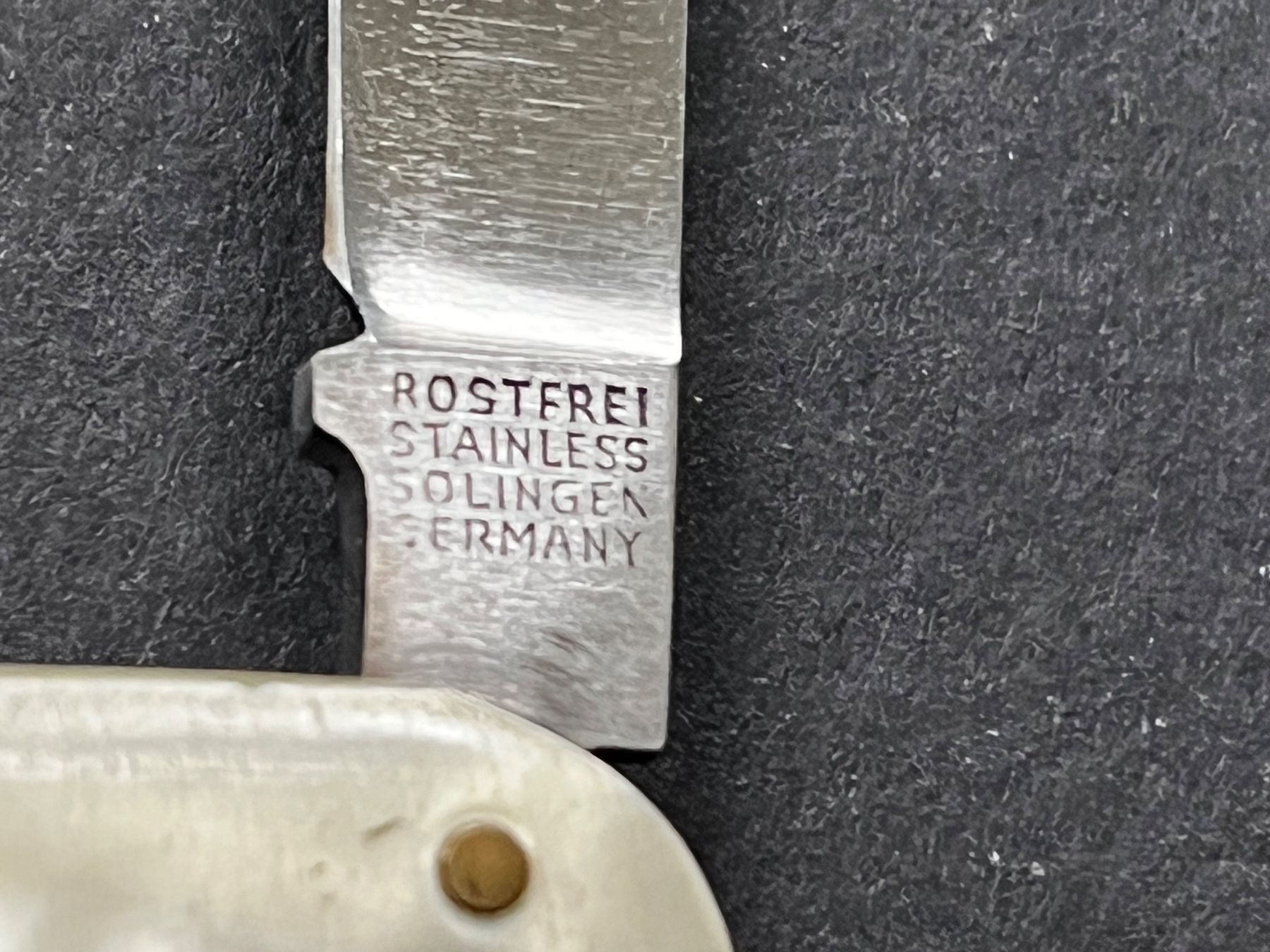 Solingen Coltelli tascabile: Taschenmesser Solingen 81 mm mit Manicure-Klinge – Usato da Zürich venduto da FV.vintage 2