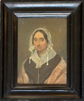 Dipinto antico, Olio su tavola, donna, XIX secolo