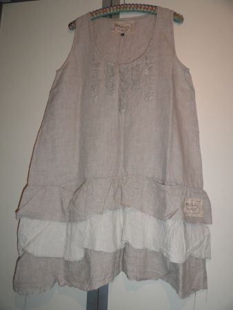 JDL 100% LEINEN KLEID GR. L ***