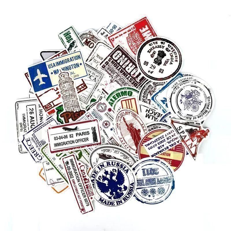 Autocollants: 2x 60 Stk.Visa Stempel Aufkleber – Neuf avec emballage d'origine à Winterthur par Neilpryde01 4