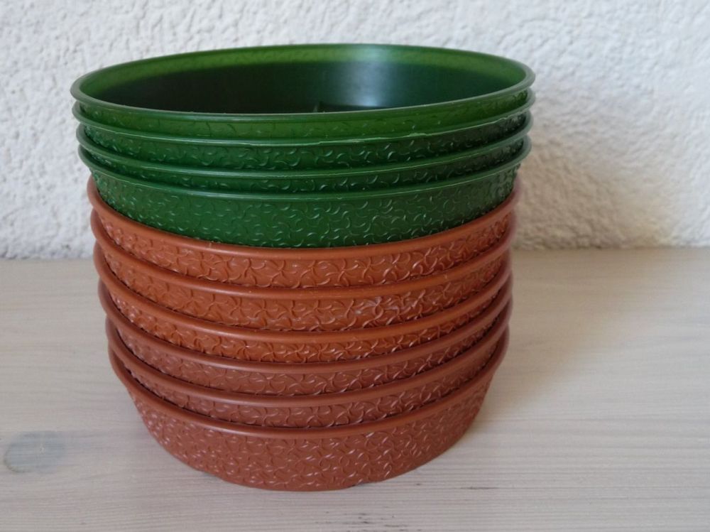 OUPSAUI Lot De 6 Soucoupes Transparentes De 7,6 Cm, 15,2 Cm, 25,4 Cm