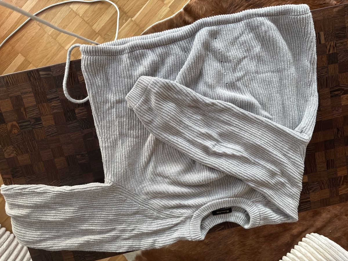 Massimo Dutti Pulls & Sweat-shirts: Massimo Dutti Strickpullover, hellgrau – D'occasion à Zürich par haasmau