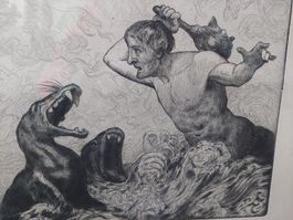Meereskampf, von Hans Thoma, 1915