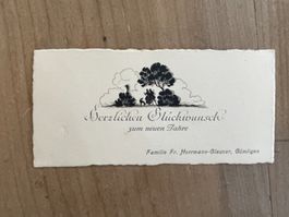 Neujahrskärtchen Familie Hermann-Glauser, Gümligen