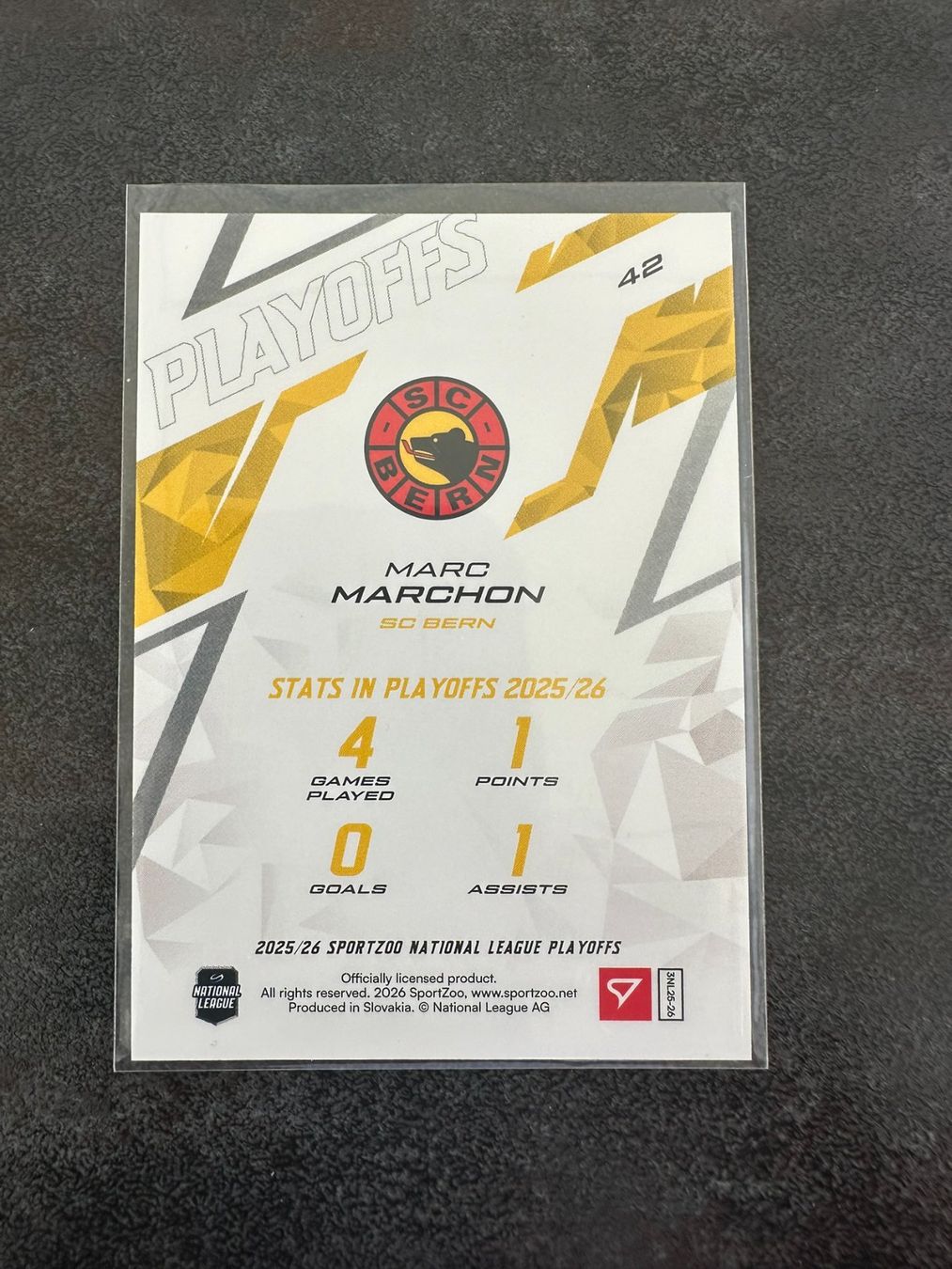 Sportzoo Sammelbilder & Trading cards: Sportzoo SCB Marc Marchon Base 13/30 – Neu (gemäss Beschreibung) aus Marsens von Yoyokix 1