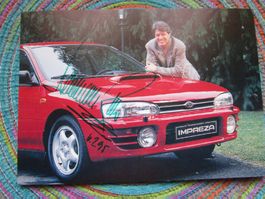 BERNHARD RUSSI SUBARU IMPREZA ORIGINAL AUTOGRAMM ANTIK