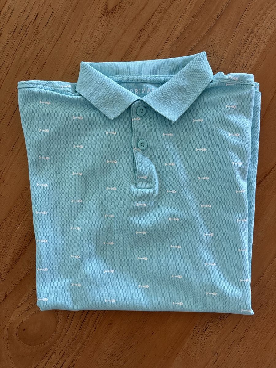 Primark Polo-Shirts: Cool Fish Print Polo Shirt - Primark - Size s – Gebraucht aus Zürich von Grothschild