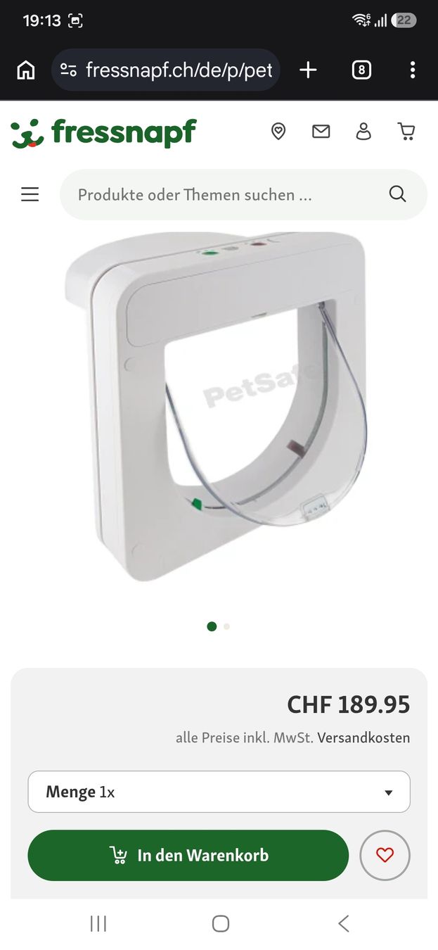 Katzenklappen: Petsafe Mikrochip Katzenklappe – Gebraucht aus Kägiswil von Lorenaco 1
