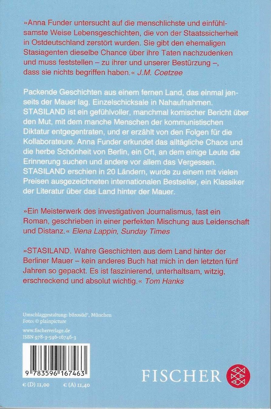 Libri: Anna Funder: Stasiland – Nuovo (secondo la descrizione) da Flims - Dorf venduto da Stagediver 1