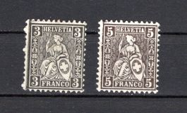 1862 - 1881  Sitzende Helvetia N ° ???? Etat voir Photos