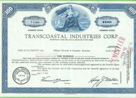 Transcostal Industries Corp. 1968
