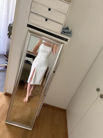 Weisses Kleid von Lulus, Hochzeitskleid