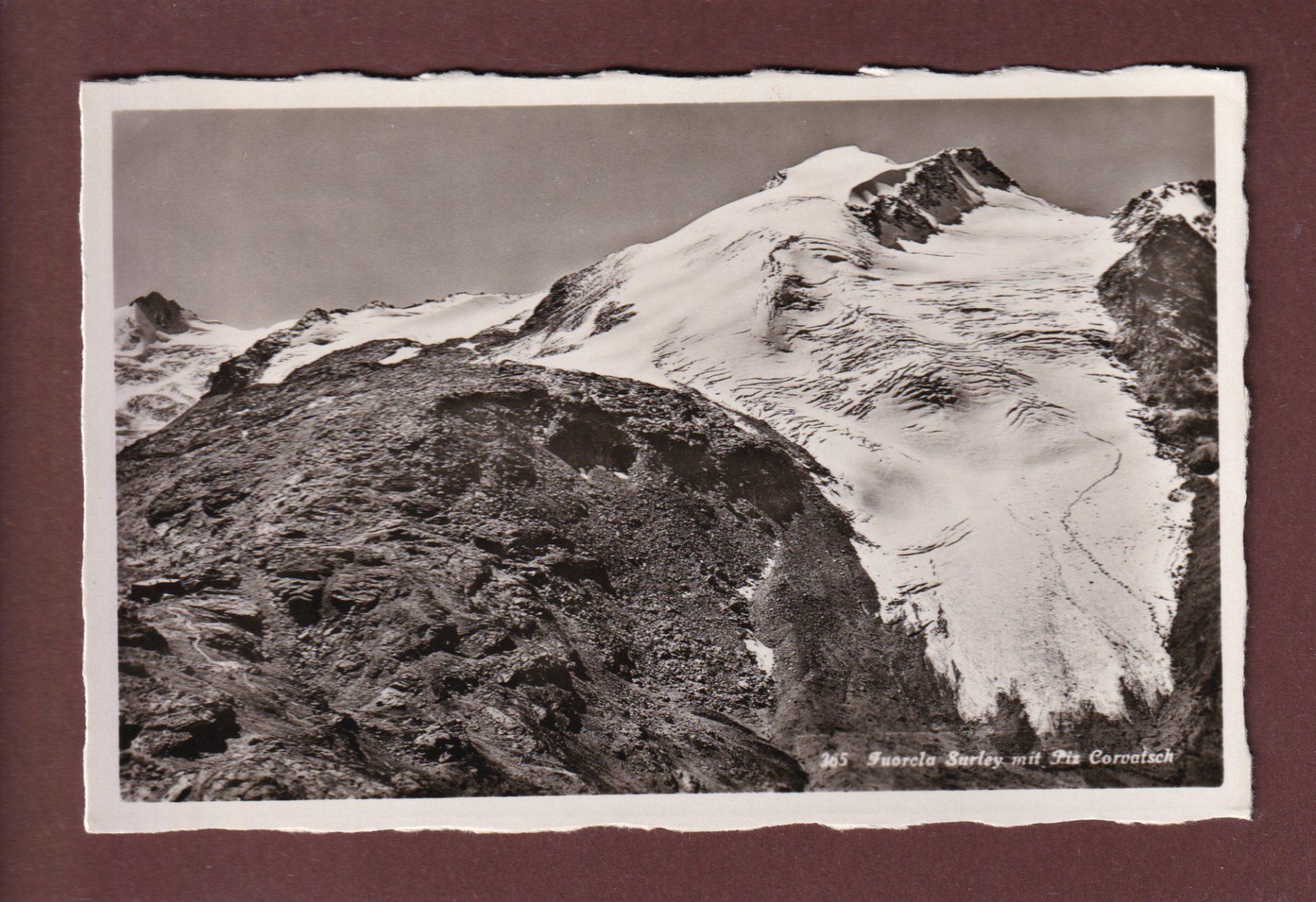Cartoline postali: FUORCLA SURLEY - Piz Corvatsch – Usato da Pully venduto da nicecards-shop