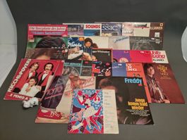27 Retro-Schallplatten für Schlager-, Pop- und Unterhaltung