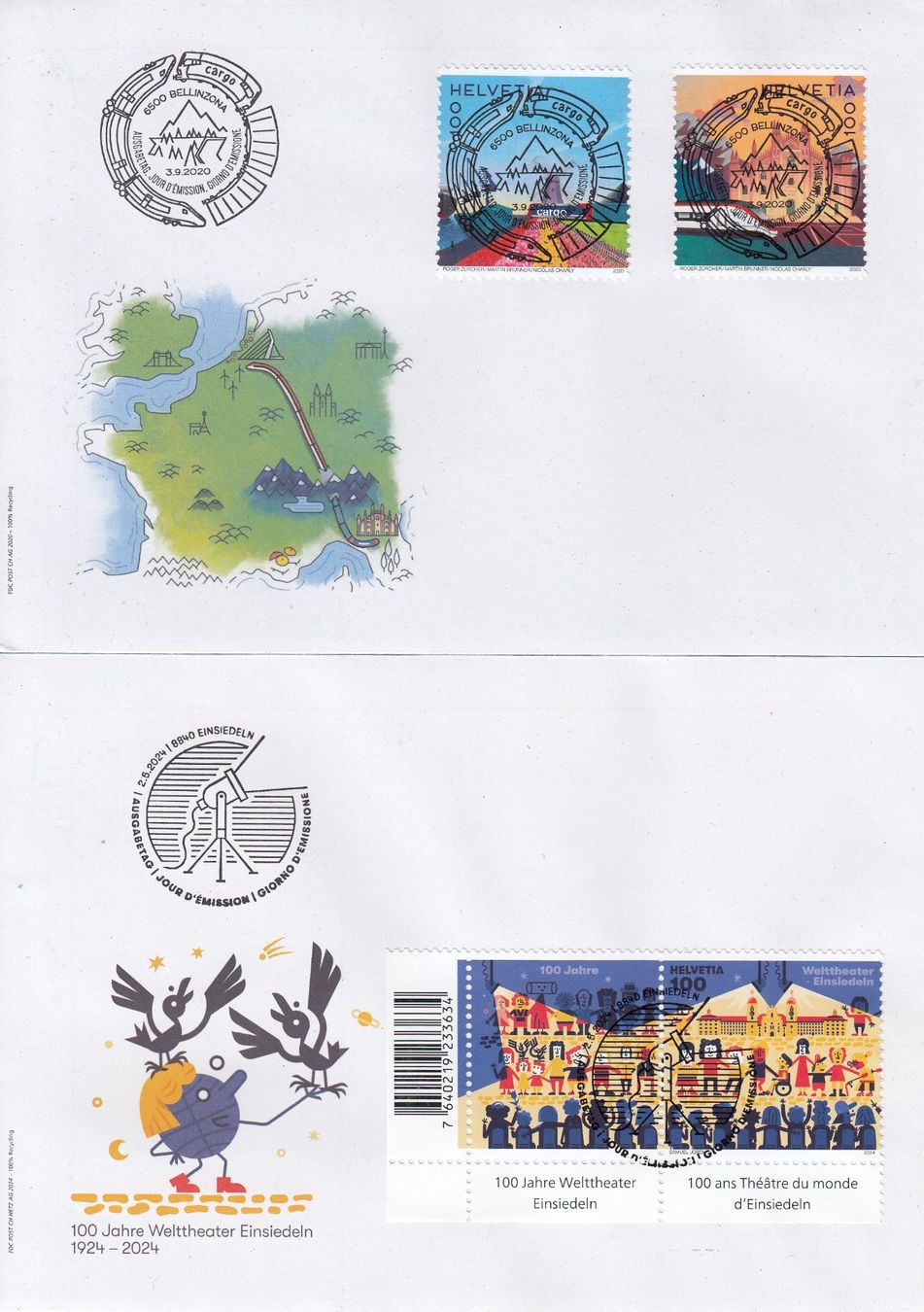 Tous les timbres: 16 Serien mit FD-Vollstempel, 2 weitere Serien mit FDC – D'occasion à Spreitenbach par Lienbi01 4