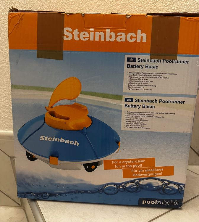 Alimentatore Steinbach Poolrunner Battery Basic 2.0: Caricabatterie 12,6V Per Robot Pulitore Piscina, Ricarica Sicura E Veloce
